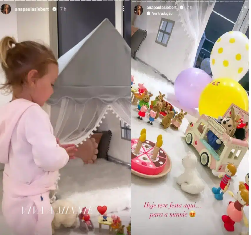 Bebê de Roberto Justus posa em seu quarto de brinquedos nos EUA e encanta 