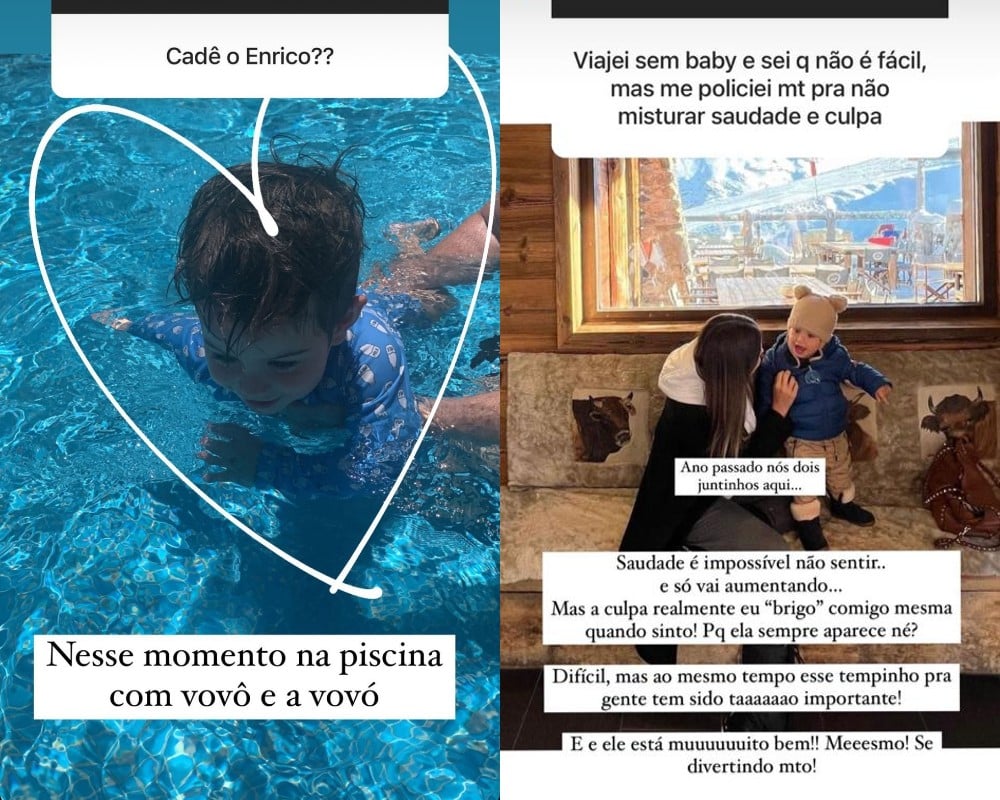 Stephanie Brito shows off her son and explains the absence of the child on the trip