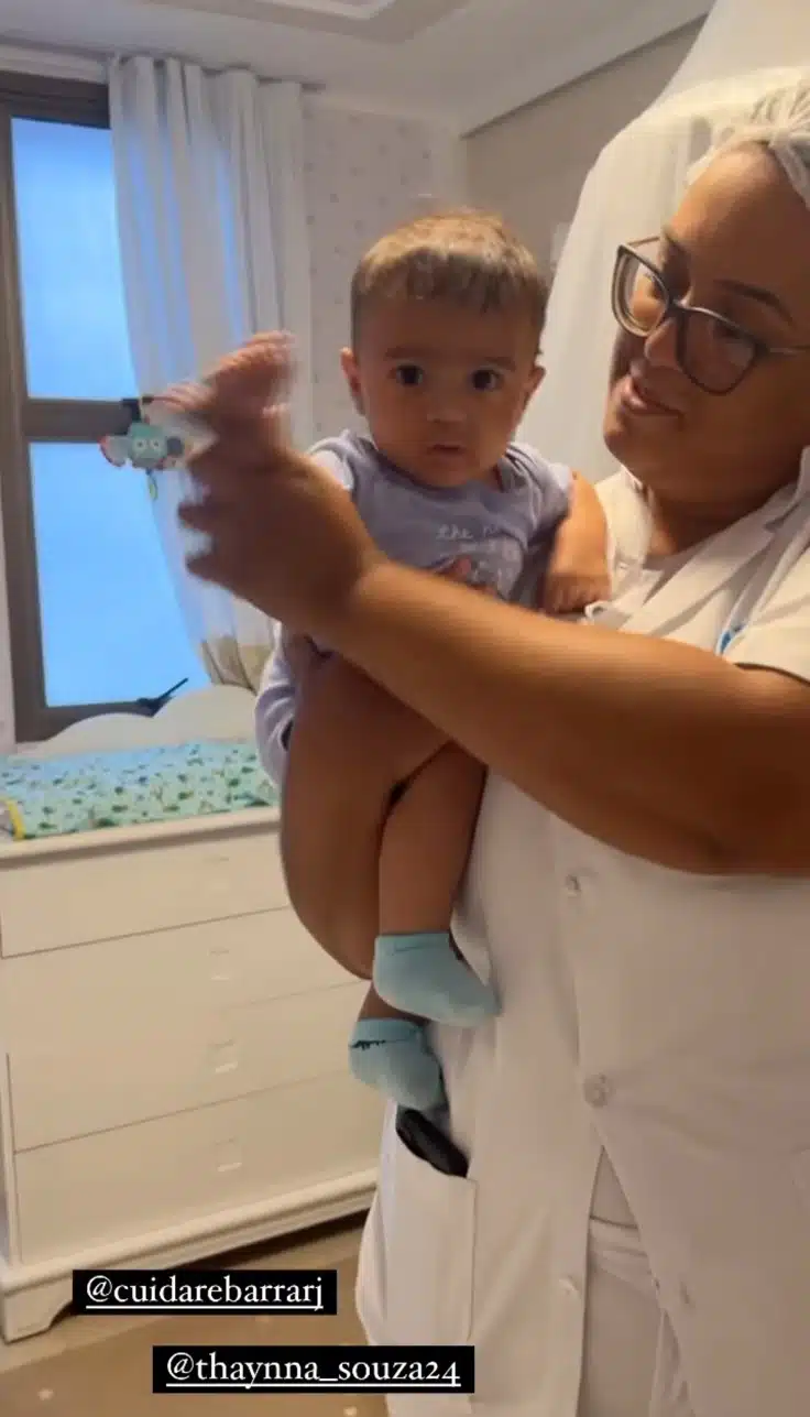 Viviane Araújo mostra seu filho com a babá e o retorno dela ao trabalho na TV