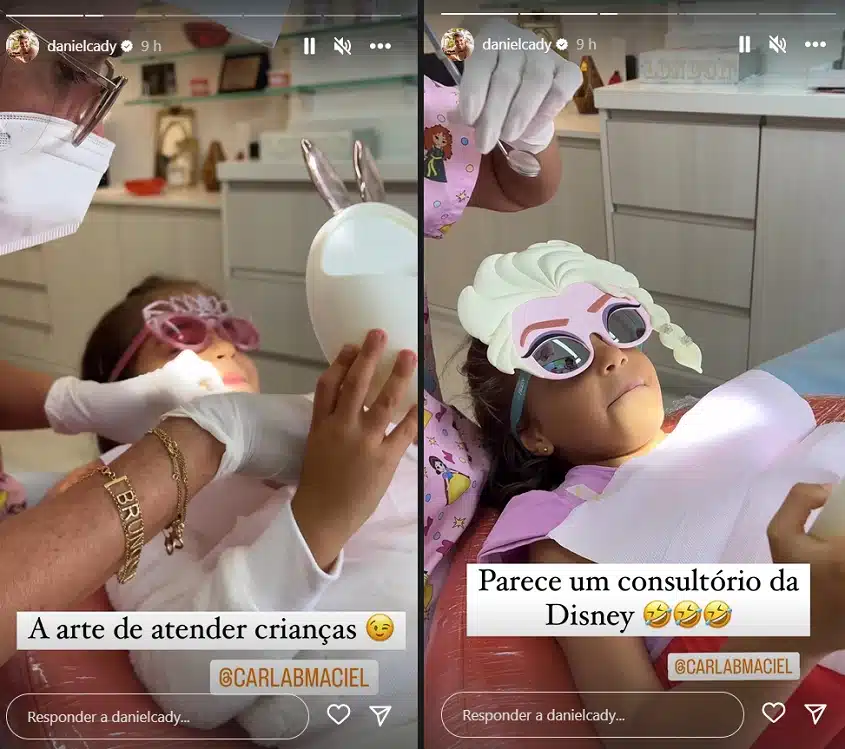 Ivete Sangalo e Daniel Cady mostram uma de suas gêmeas no dentista e surpreende 