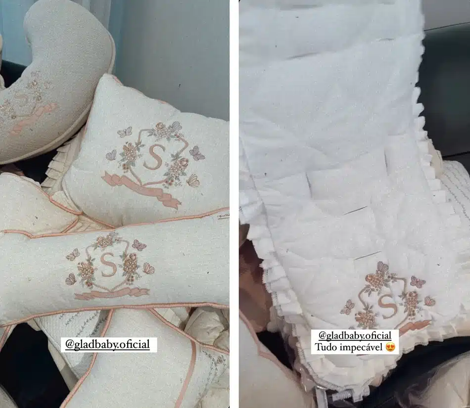Detalhes do enxoval da Sarah, bebê de Carol Dias e Kaká