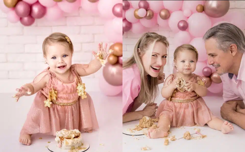 Edson Celulari e Karin celebram um ano de sua bebê com lindo ensaio de fotos