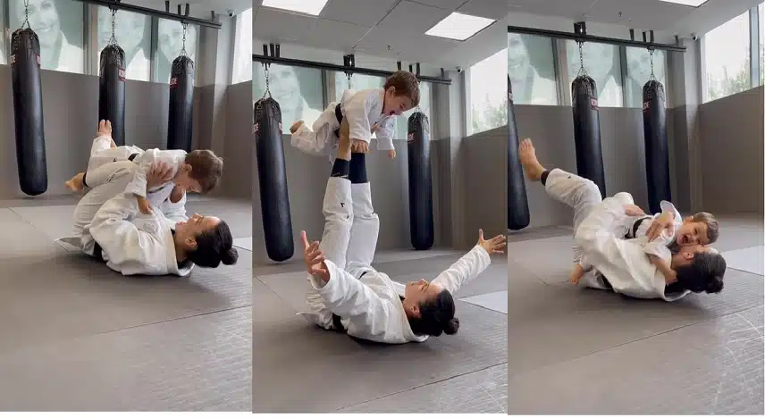 Bebê de Malvino Salvador posa fazendo aula de jiu jitsu e surpreende 