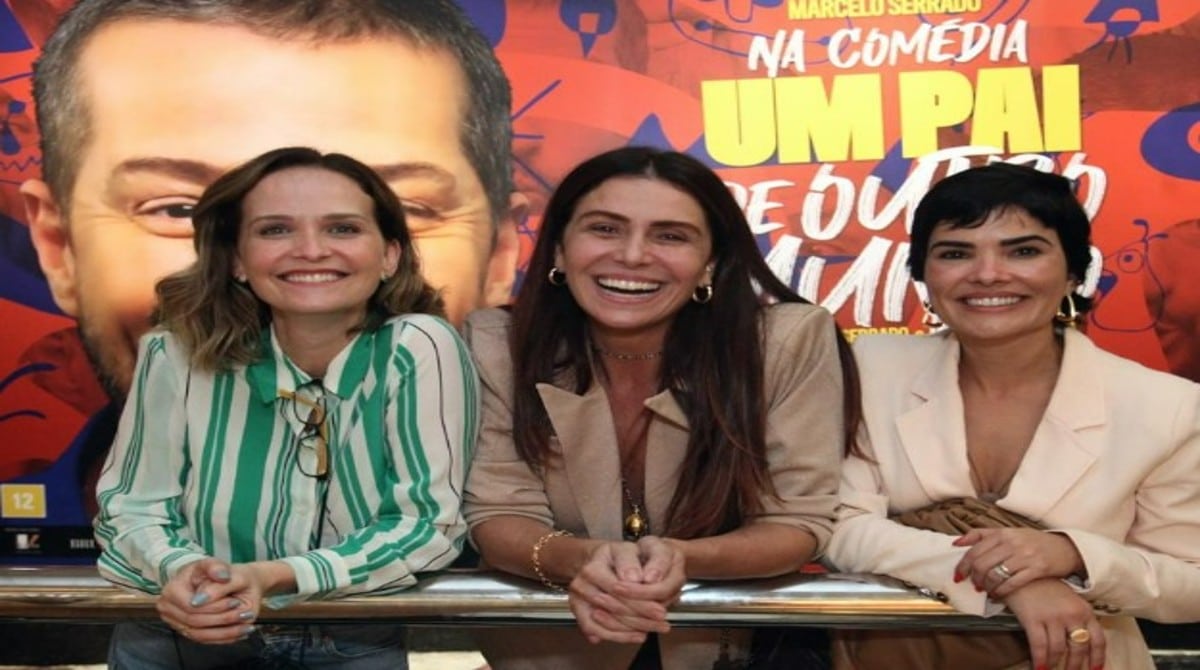 Giovanna Antonelli posa com suas filhas gêmeas ao lado de Fernanda Rodrigues e sua filha e encanta