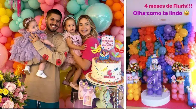 Virgínia Fonseca mostra festa de quatro meses de sua bebê