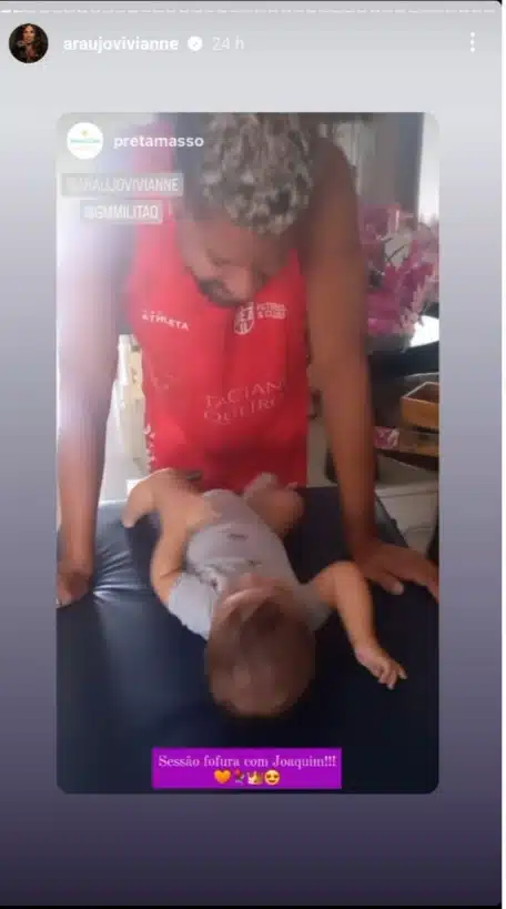 Viviane Araújo mostra seu bebê com o pai e surpreende 