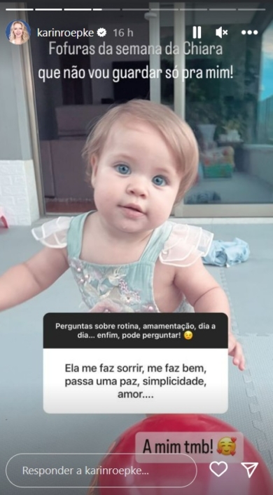 Esposa de Edson Celulari mostra sua bebê igualzinha ao pai