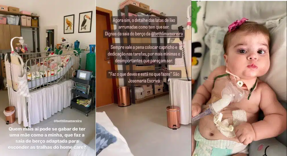 Esposa de Juliano Cazarré mostra os detalhes do quartinho de sua bebê