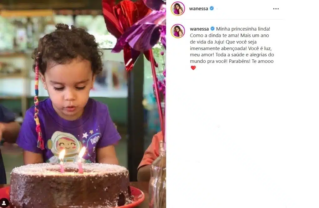 Wanessa Camargo comemora o aniversário da sobrinha e se declara