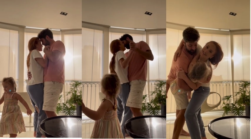 Claudia Leitte posa com sua filha caçula e marido em seu apartamento luxuoso e encanta 