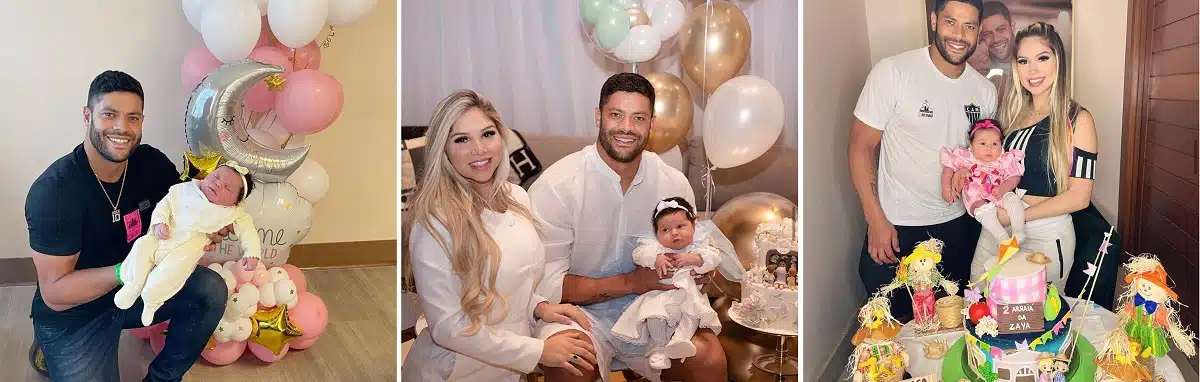 Hulk Paraíba e Camila comemoraram cada mês de vida da bebê com lindas fotos