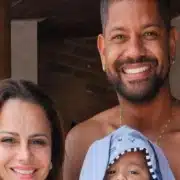 Viviane Araújo e Guilherme Militão comemoram os 7 meses do bebê