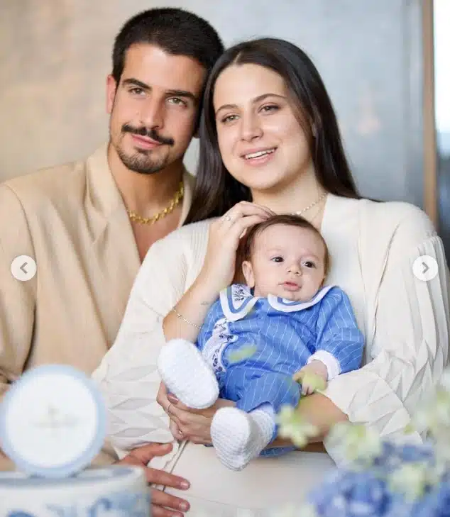 Filhos de Edson Celulari e Claudia Raia juntos com o bebê da atriz
