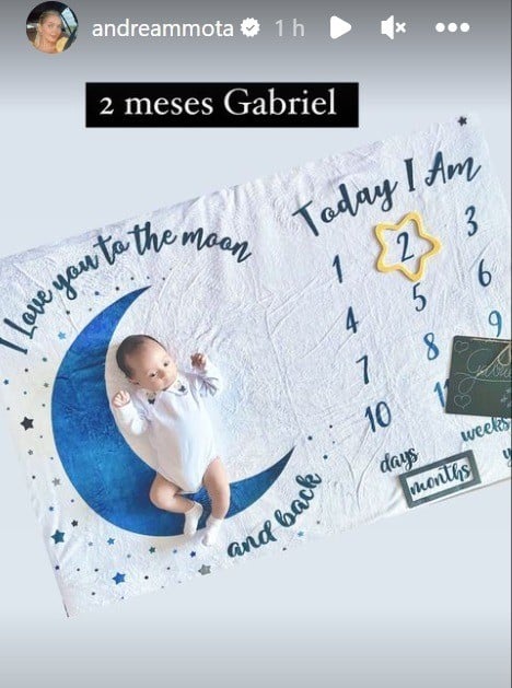 Viúva de Leandro celebra dois meses de vida de seu bebê