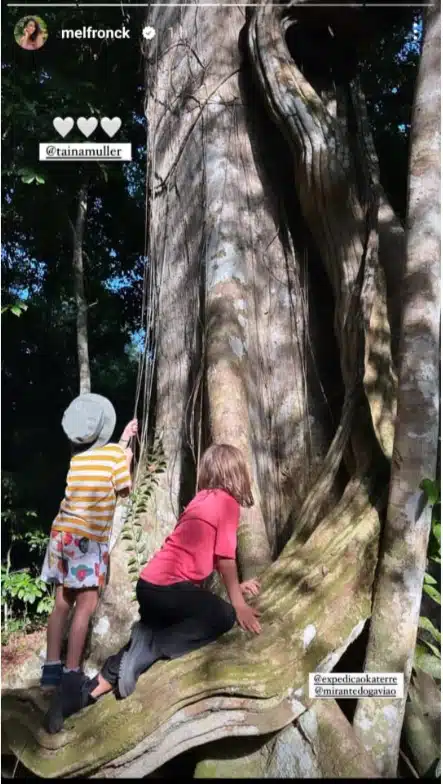 Filha de Rodrigo surge se divertindo junto a amiguinha em floresta e surpreende 