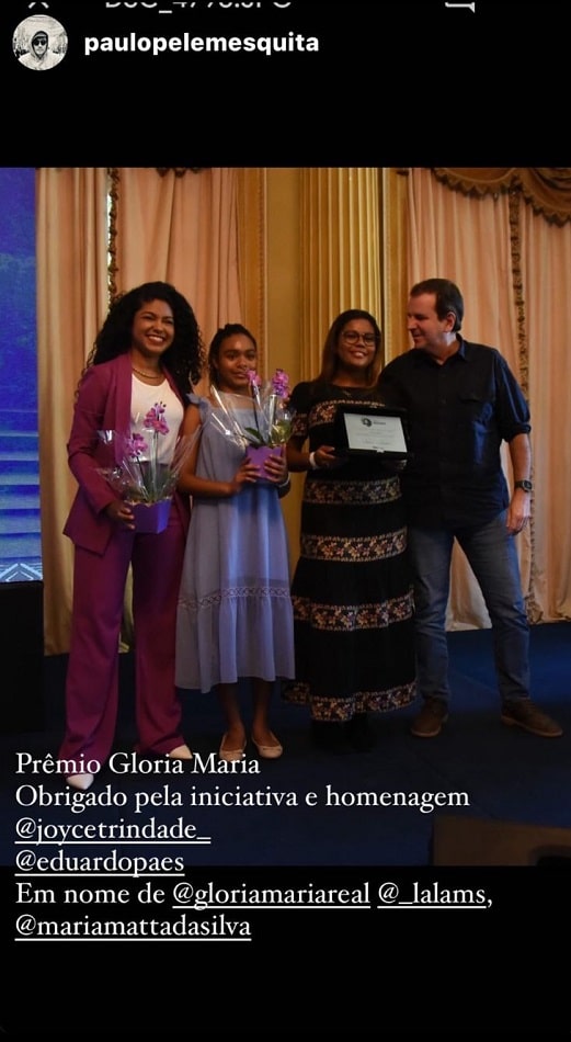 Maria e Laura marcaram presença no Prêmio Glória Maria 