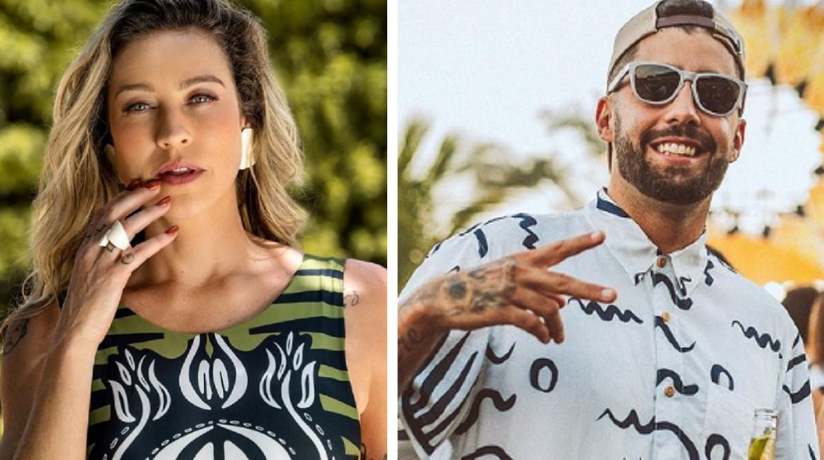 Filhos de Luana Piovani e Pedro Scooby posam brincando com a irmã mais nova