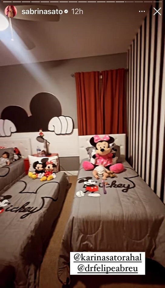 Um dos quartos favoritos da filha de Sabrina e Duda Nagle tem o tema da Disney