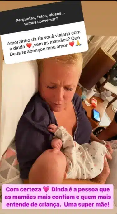 Xuxa Meneghel surge com recém-nascido nos braços e impressiona