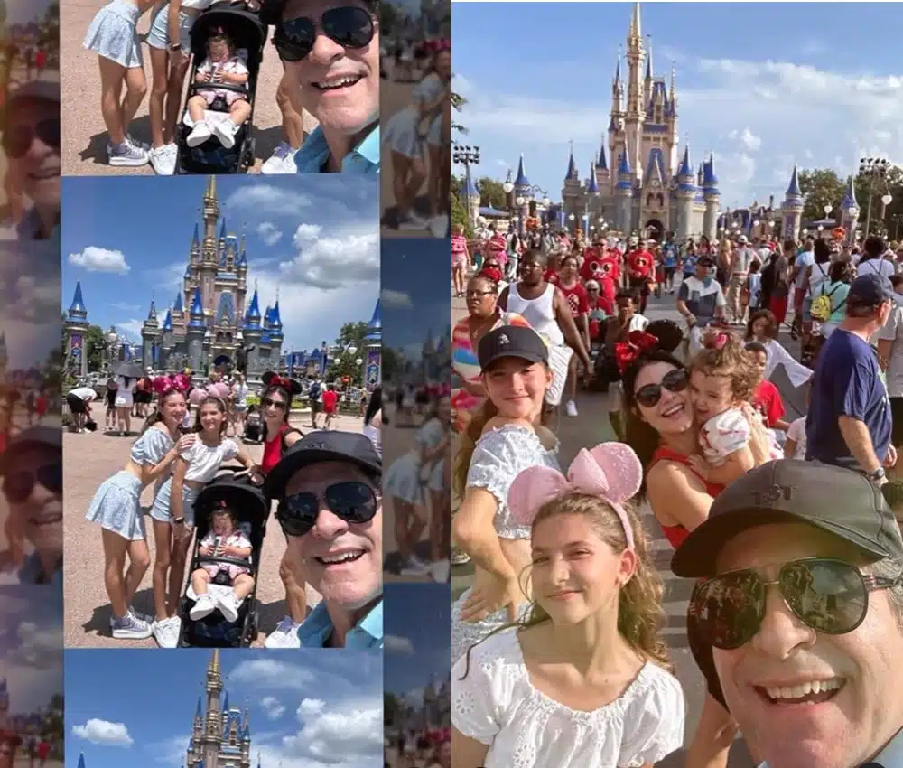 Daniel mostra sua viagem com as filhas para Orlando, nos EUA