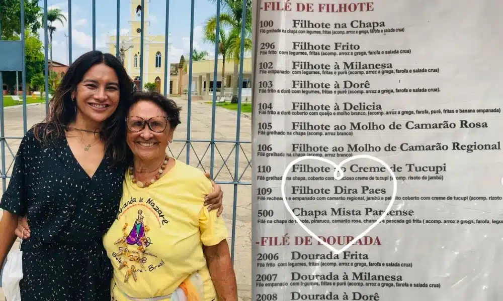 Dira Paes mostra sua mãe na última visita ao Pará