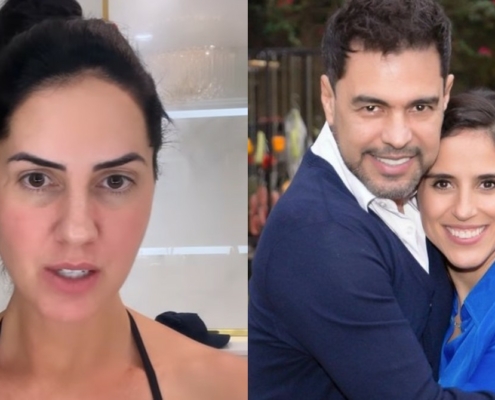 Graciele Lacerda respondeu sobre ausência de Zezé Di Camargo no aniversário do neto