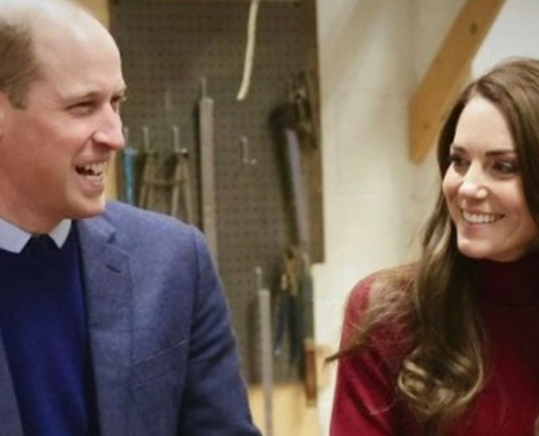 Kate Middleton e príncipe William surgiram com seus filhos