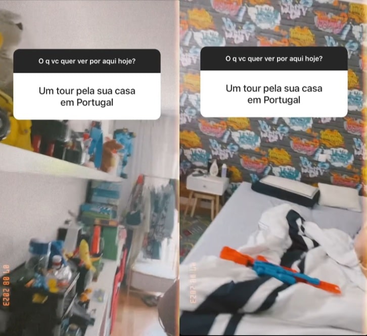Kelly Key impressiona detalhes do quarto dos sonhos de seu filho em Portugal