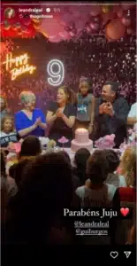 Leandra Leal celebra o aniversário de 9 anos de sua filha no e impressiona