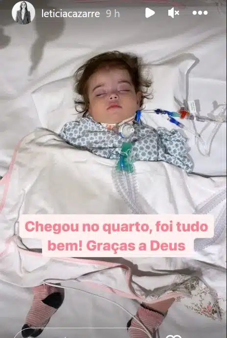 Filha de Juliano Cazarré após procedimentos