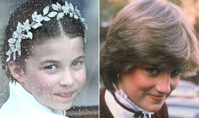 Princesa Charlotte está parecida com a princesa Diana