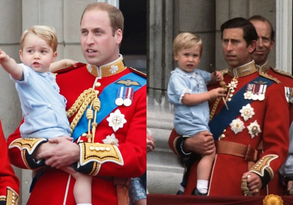 Kate Middleton vestiu o filho com roupa que era do príncipe William