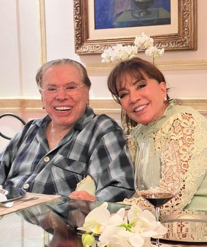 Patrícia mostra Silvio Santos e sua mãe juntos