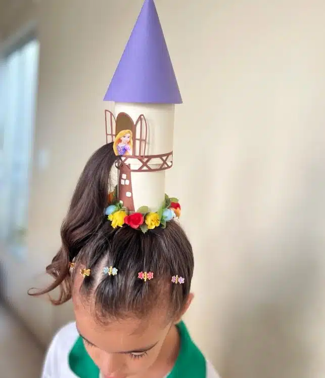 O cabelo maluco pode ficar com a rapunzel