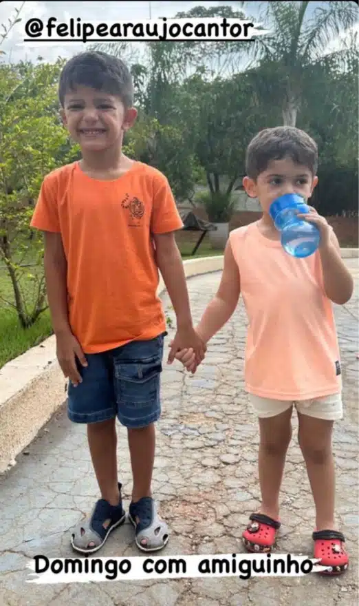 Filho de Felipe Neto e Marília Mendonça posam e impressionam 