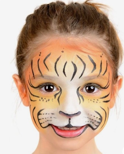 Pintura de tigre para menina fica ótima e é fácil de fazer