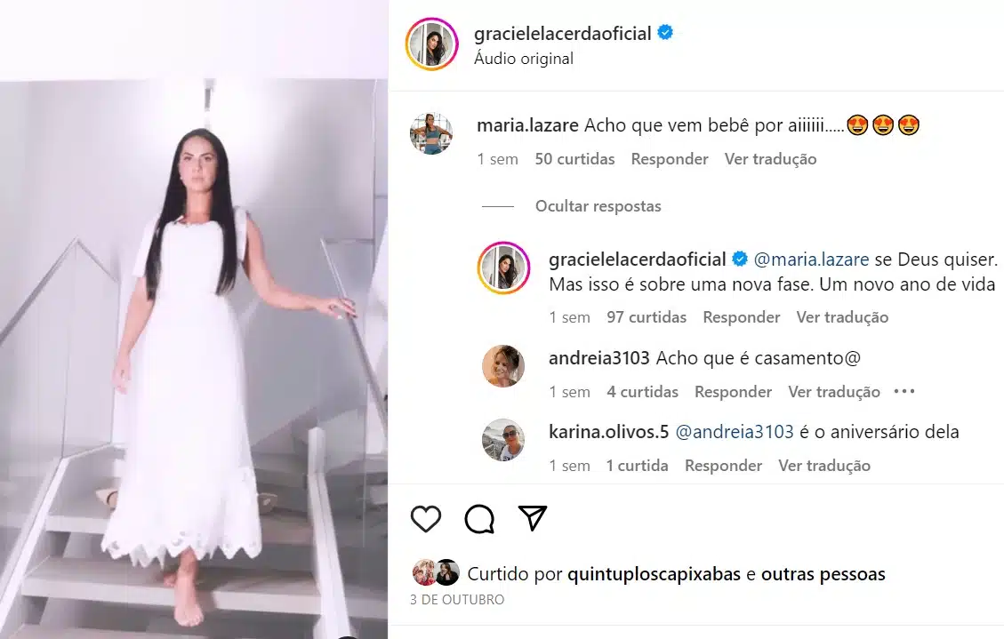 Graciele Lacerda contou se está grávida de Zezé Di Camargo