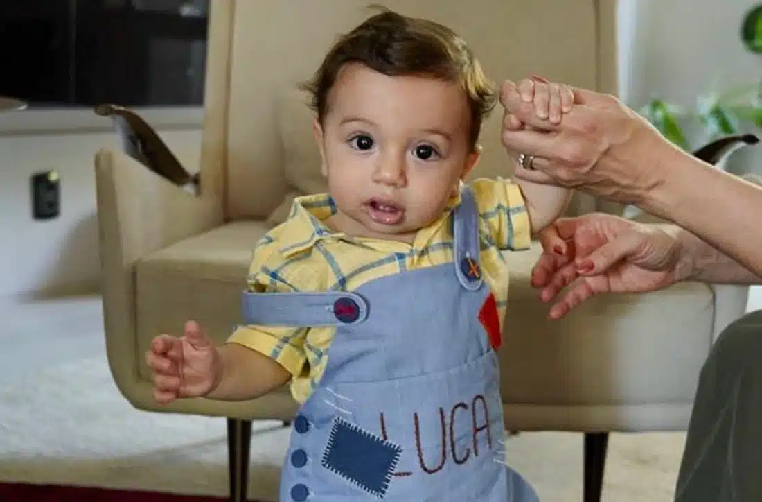 Luca, filho de Claudia Raia e Jarbas, em sua linda festa