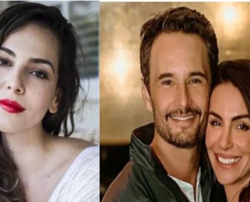 Esposa de Rodrigo Santoro surge com sua filha e a atriz Tainá Müller em viagem ao Chile e encanta