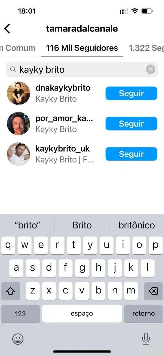 Kayky Brito parou de seguir Tamara nas redes sociais