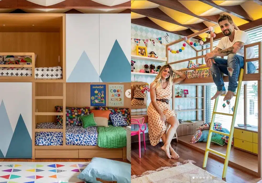 Giovanna Ewbank mostrando os quartos dos filhos