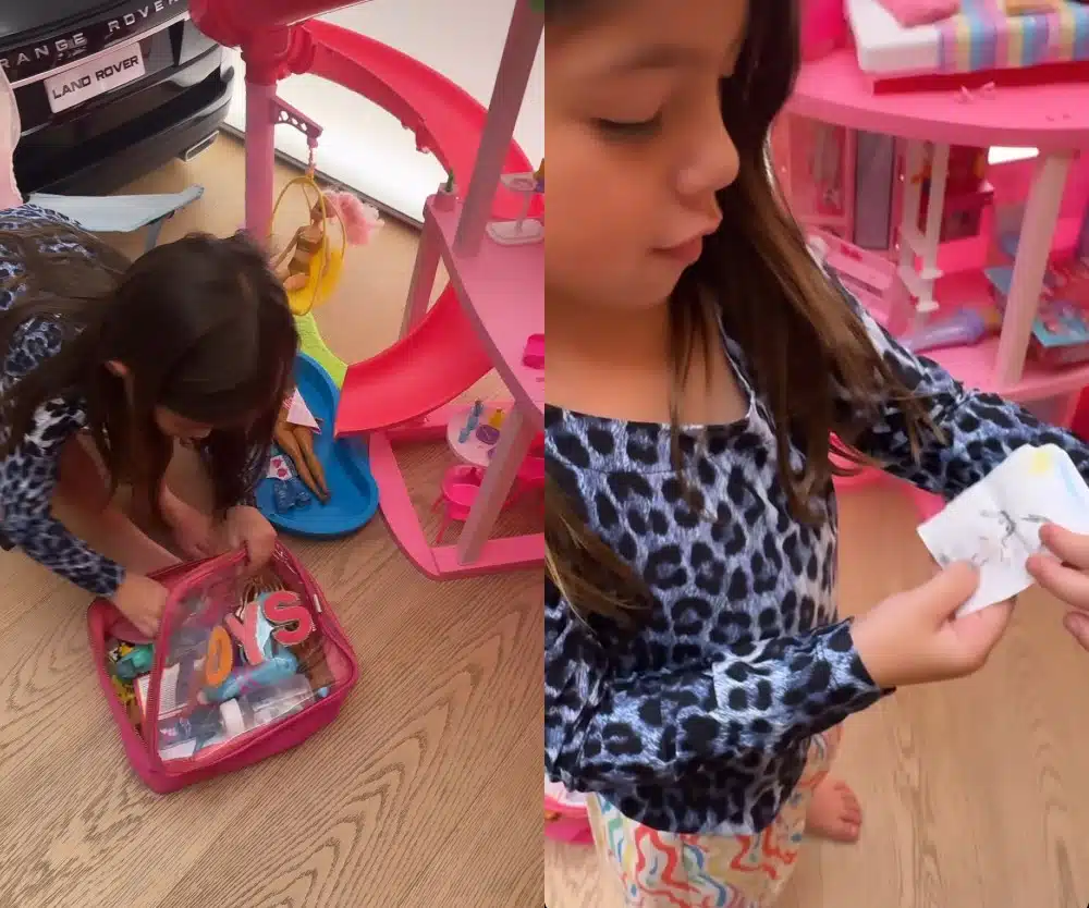 Sabrina Sato mostra sua filha com brinquedo dos sonhos