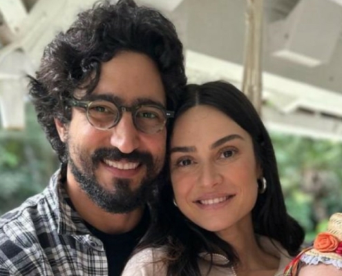 Renato Góes e Thaila Ayala comemoram os 8 meses da caçula