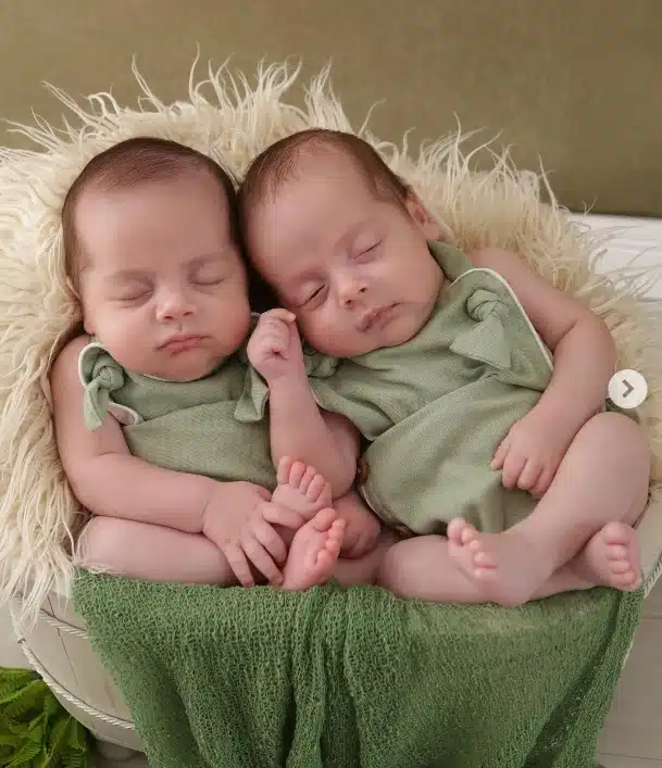 Bárbara Evans revelou ensaio newborn dos gêmeos