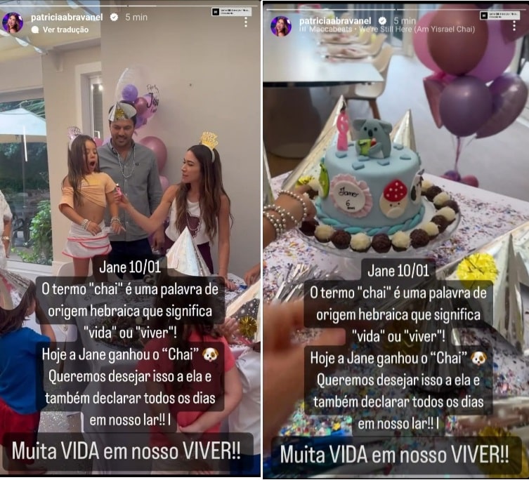 Patrícia Abravanel  faz festa de aniversário para sua filha na mansão