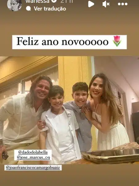 Wanessa Camargo com Dado Dolabella e seus filhos