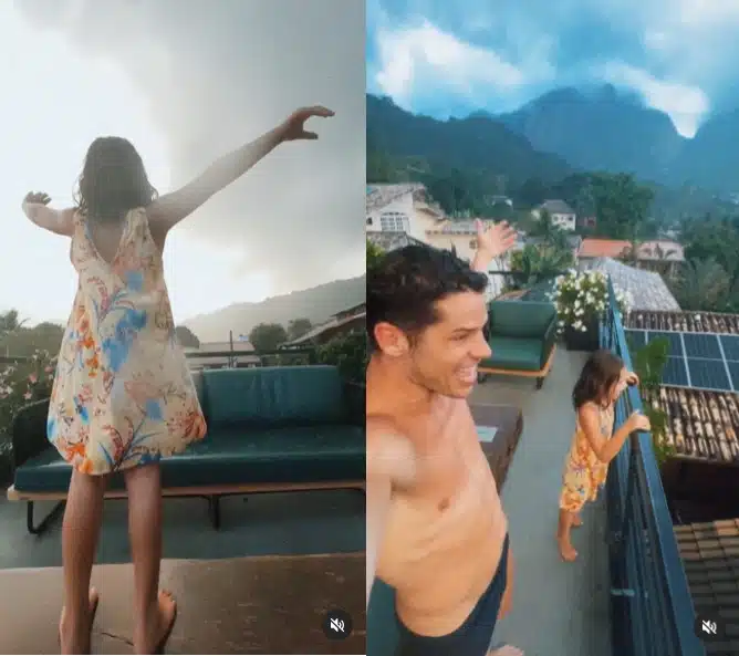 José Loreto encanta ao mostrar sua filha dançando na chuva na varanda da sua casa e surpreende 