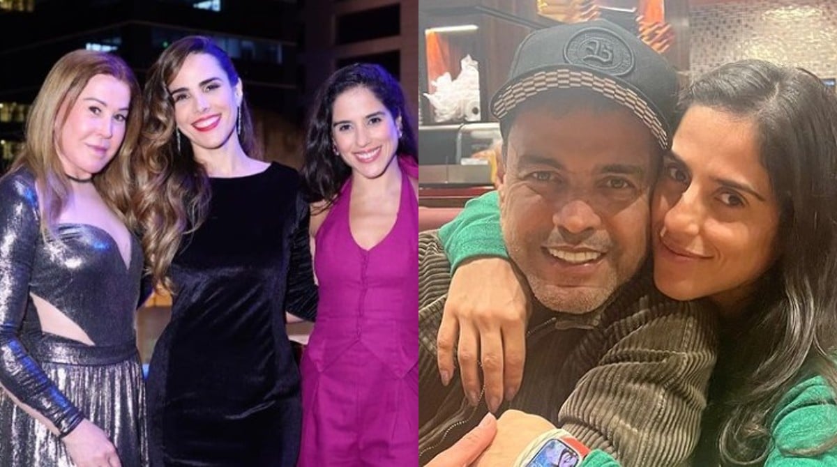 Camilla Camargo mostrou os filhos junto com os avós