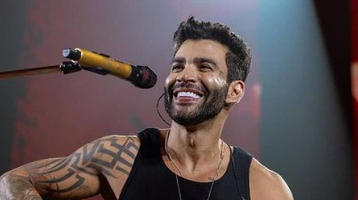 Andressa mostra seus filhos com Gusttavo Lima fazendo atividade física na piscina