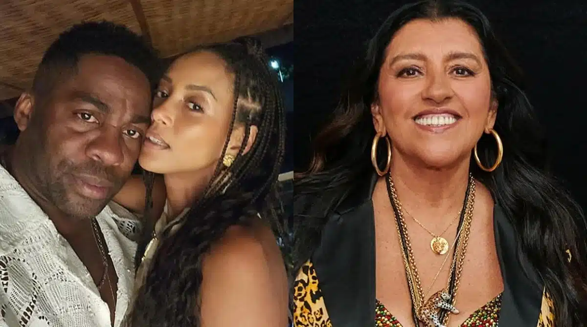 Taís Araújo e Lázaro Ramos com a filha Maria Antônia